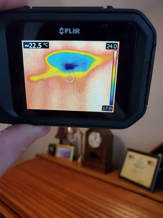 Thermal imaging inspection for water damage in Crandall